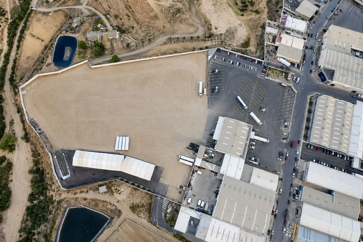 Aerial view of Doseguer facilities in Cuevas del Almanzora