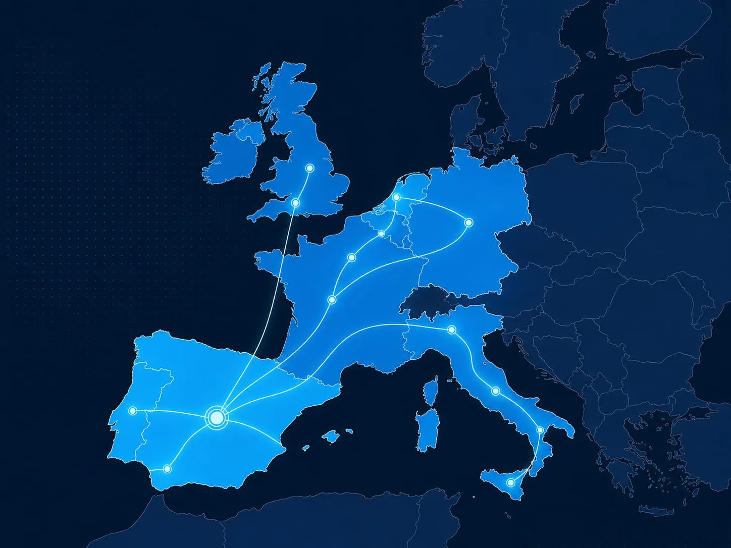 Map of Doseguer national and international coverage